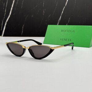 NEW BOTTEGA VENETA SUNGLASSES BLACK WOMEN EYEWEAR BOTTEGA VENETA BV1346S 001